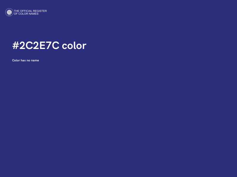 #2C2E7C color image