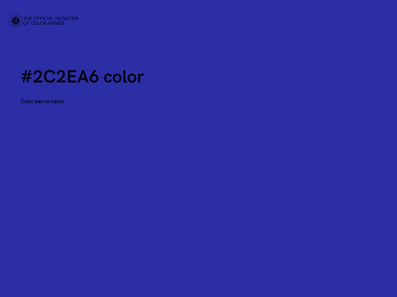 #2C2EA6 color image