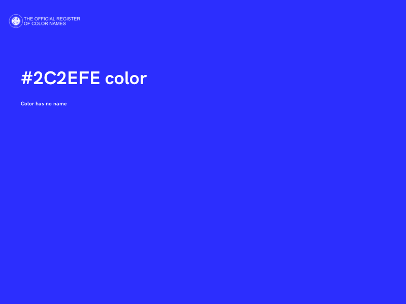 #2C2EFE color image