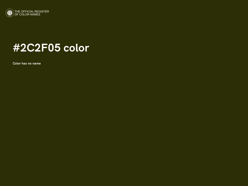 #2C2F05 color image