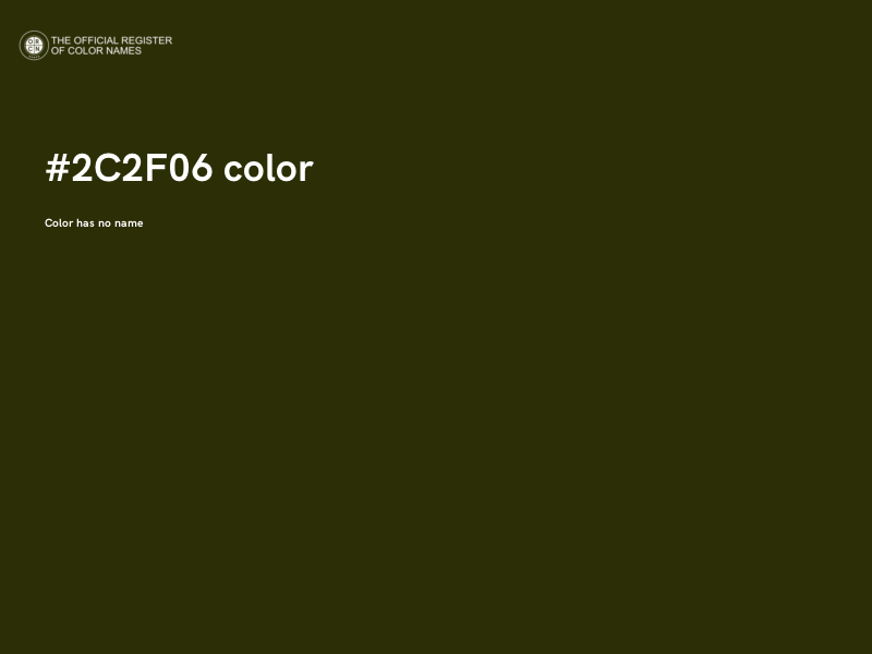 #2C2F06 color image