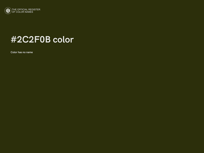 #2C2F0B color image