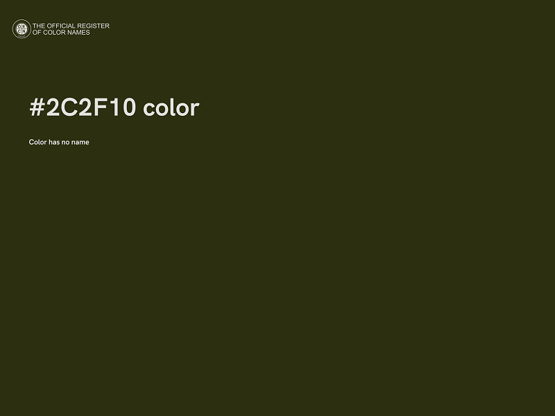 #2C2F10 color image