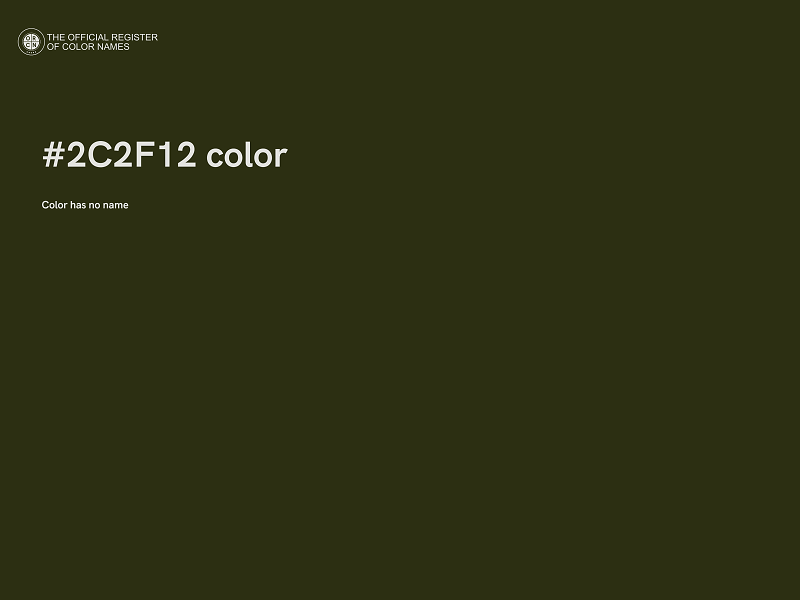 #2C2F12 color image