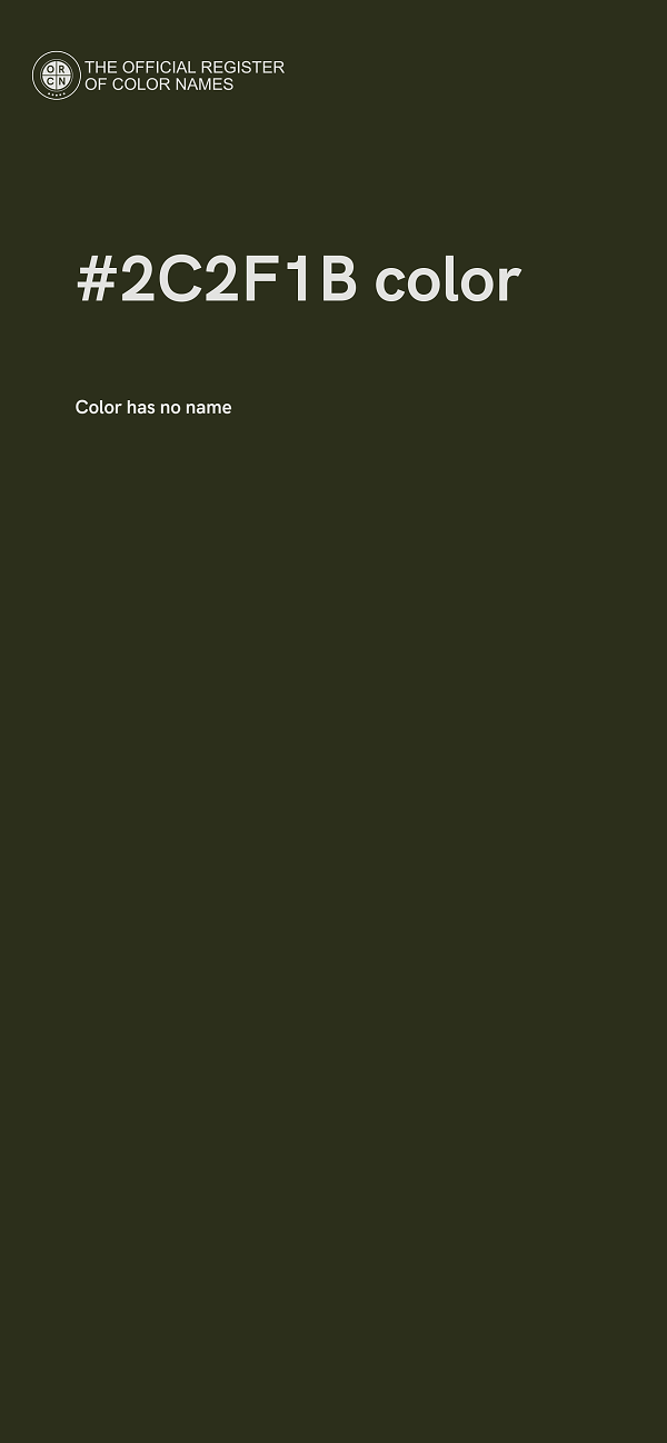 #2C2F1B color image