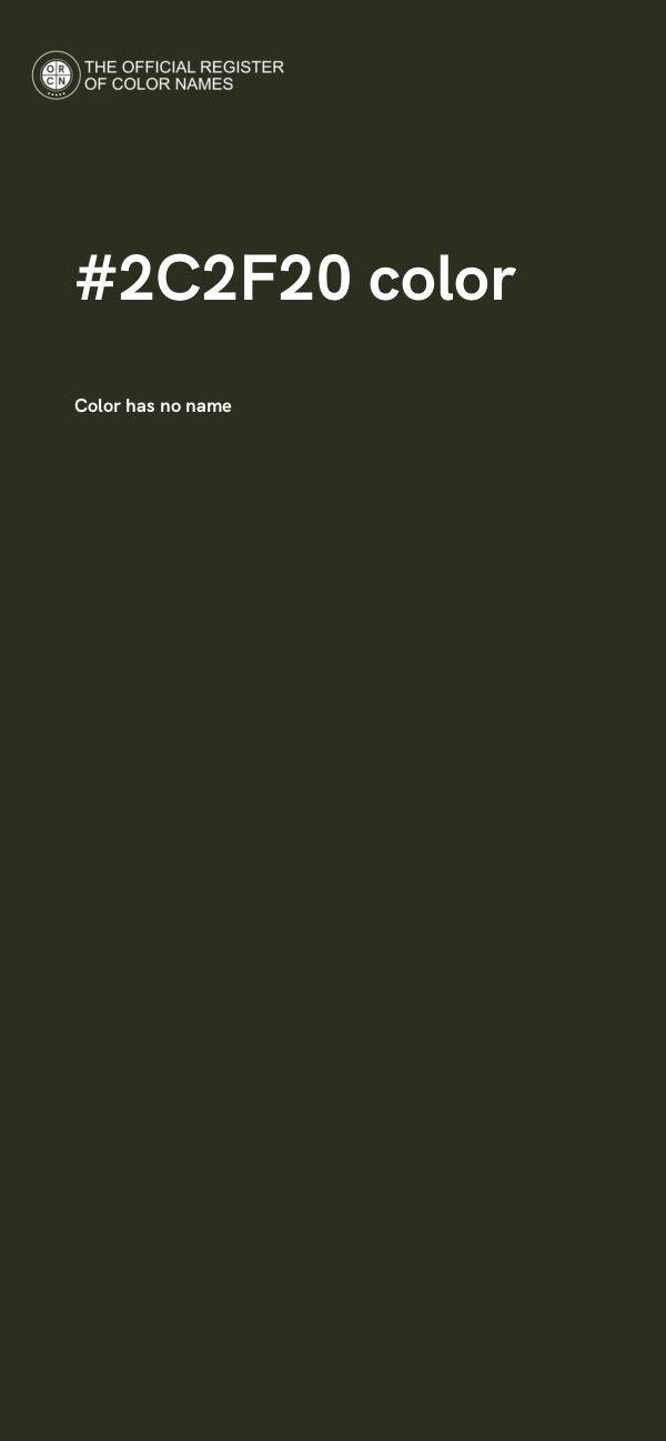 #2C2F20 color image