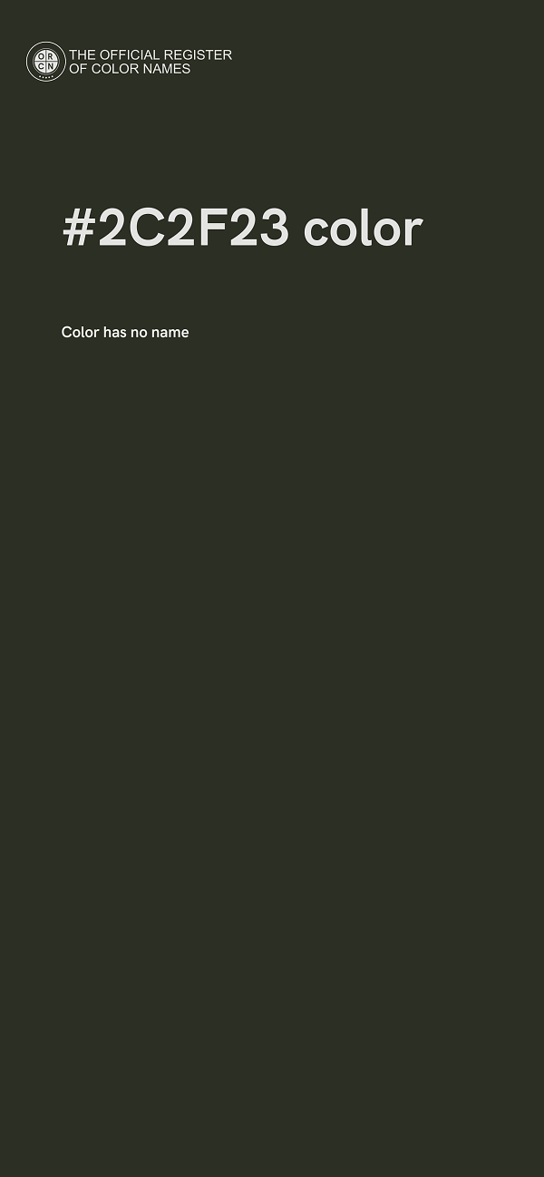 #2C2F23 color image
