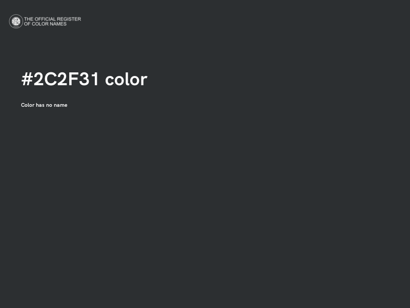#2C2F31 color image