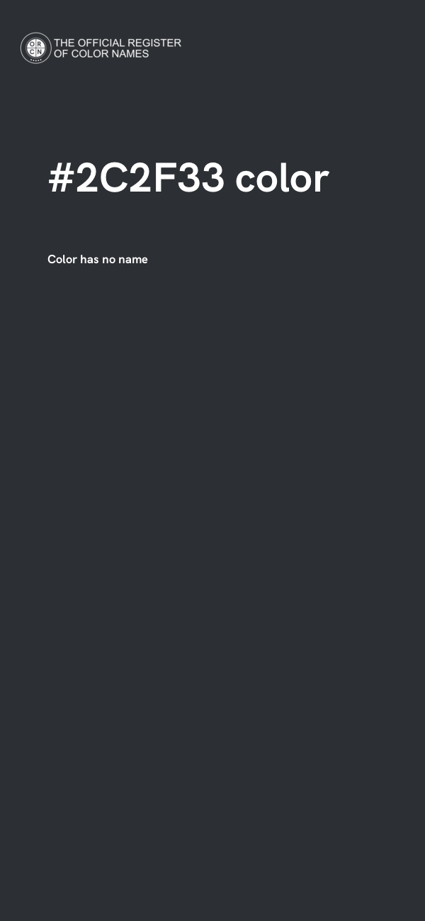 #2C2F33 color image
