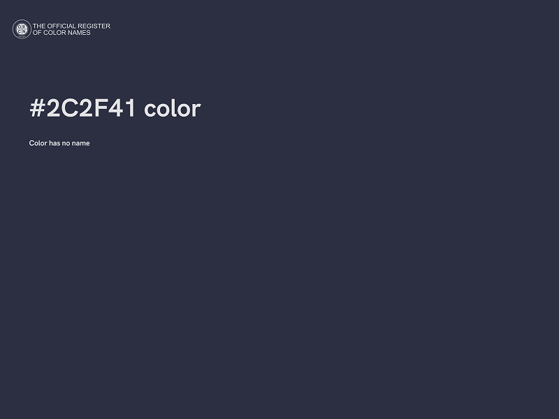 #2C2F41 color image