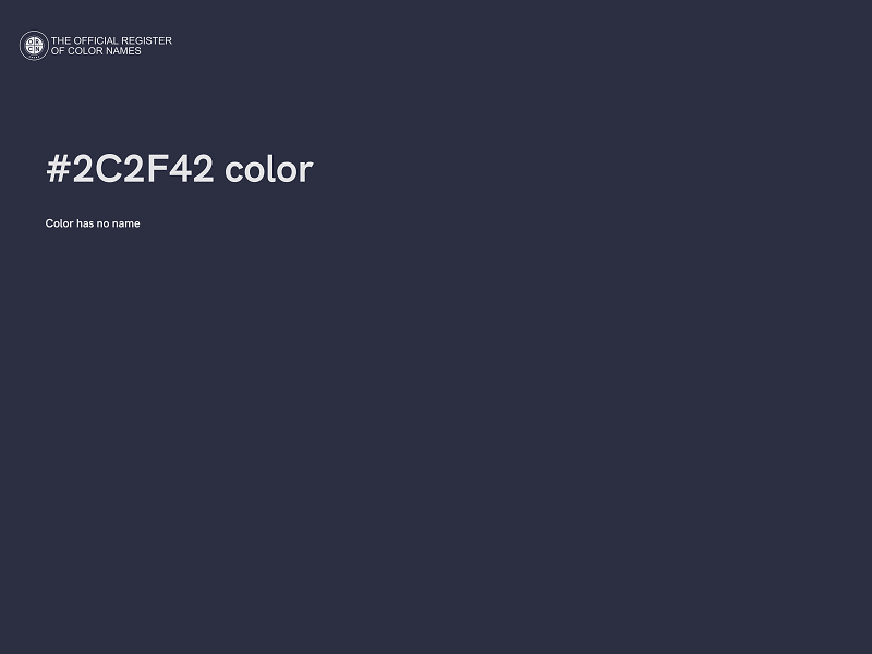 #2C2F42 color image