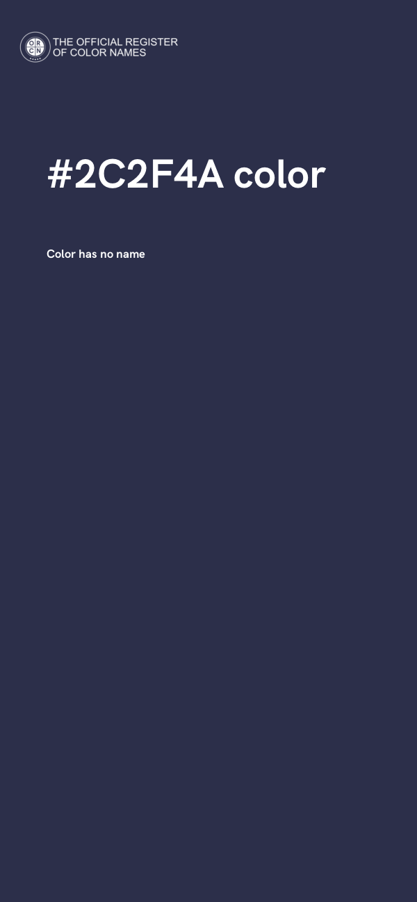#2C2F4A color image