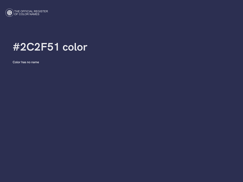 #2C2F51 color image