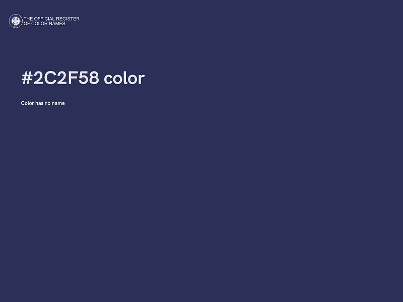 #2C2F58 color image