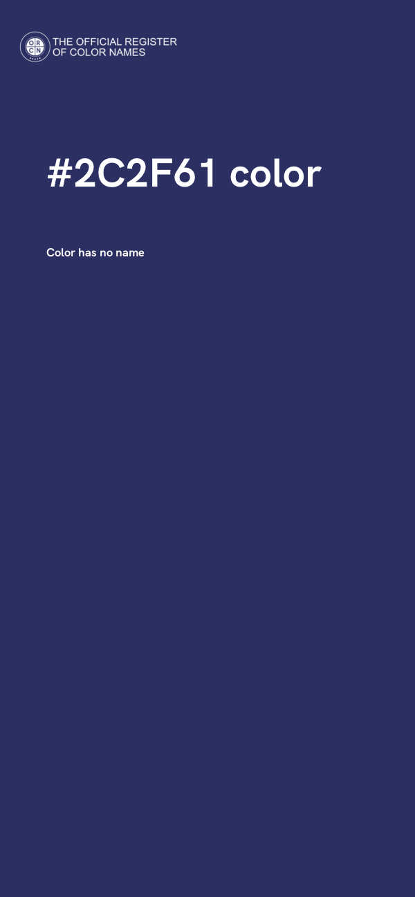 #2C2F61 color image