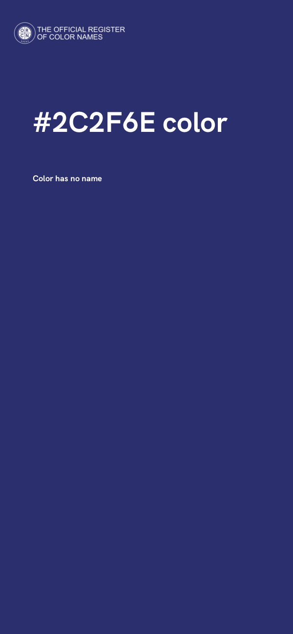 #2C2F6E color image