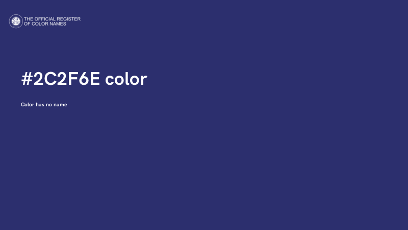 #2C2F6E color image