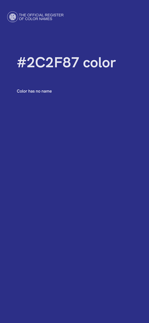 #2C2F87 color image