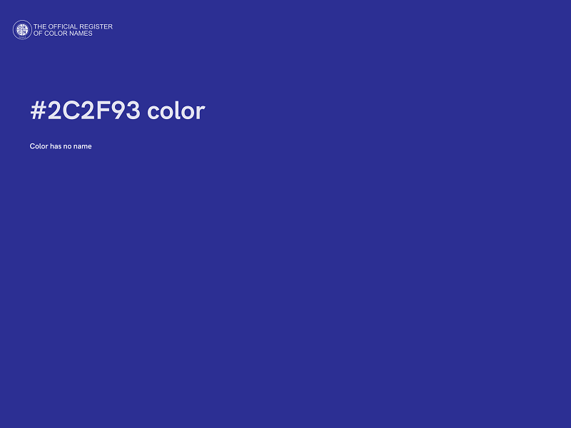 #2C2F93 color image