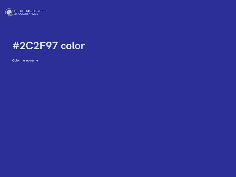 #2C2F97 color image