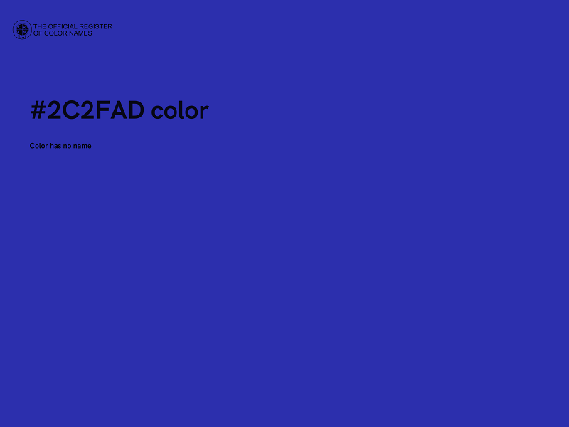 #2C2FAD color image