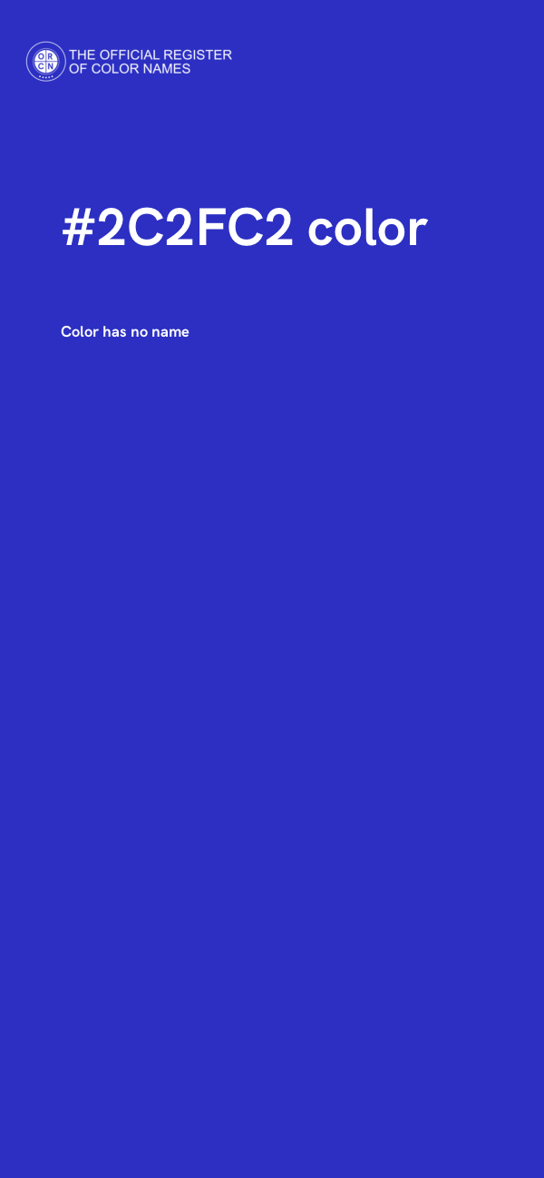 #2C2FC2 color image