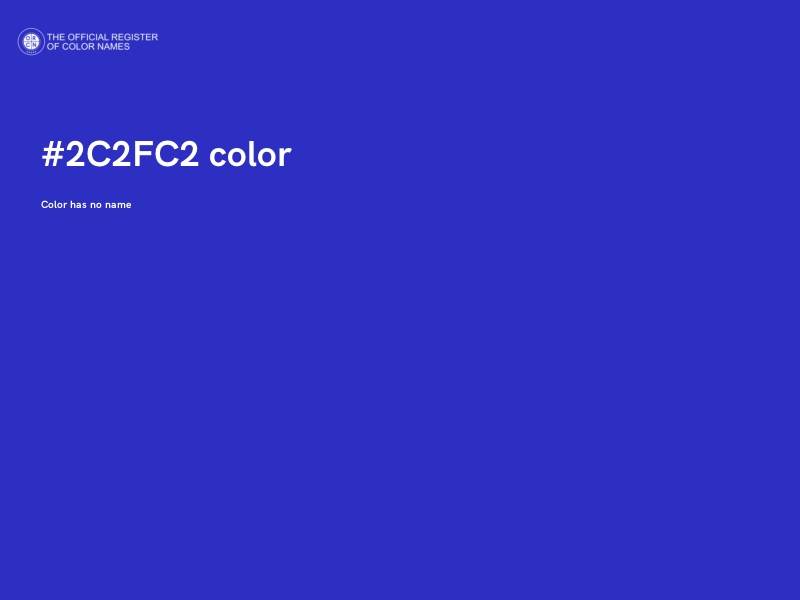 #2C2FC2 color image