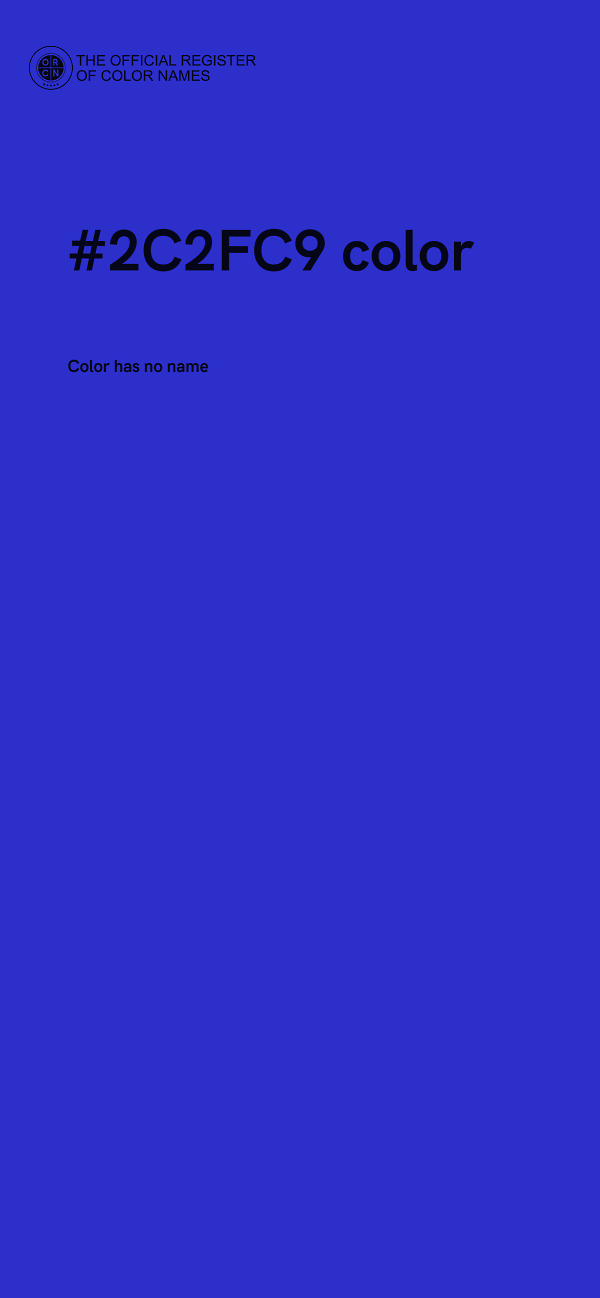 #2C2FC9 color image