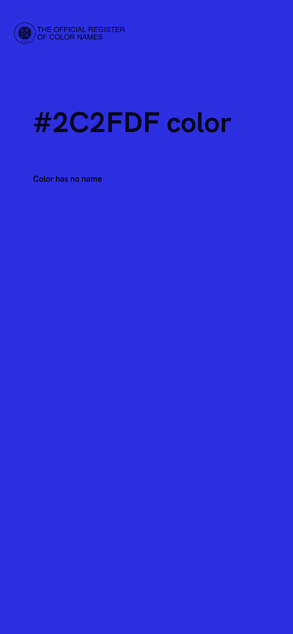 #2C2FDF color image