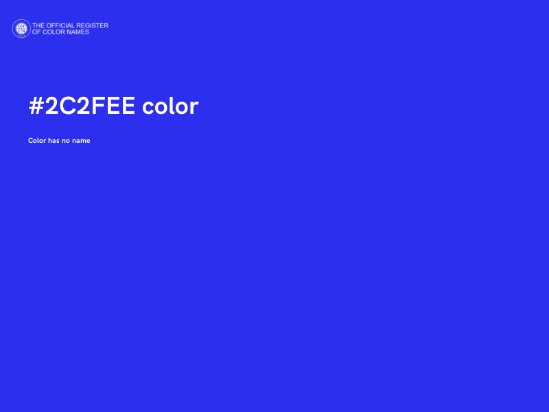 #2C2FEE color image