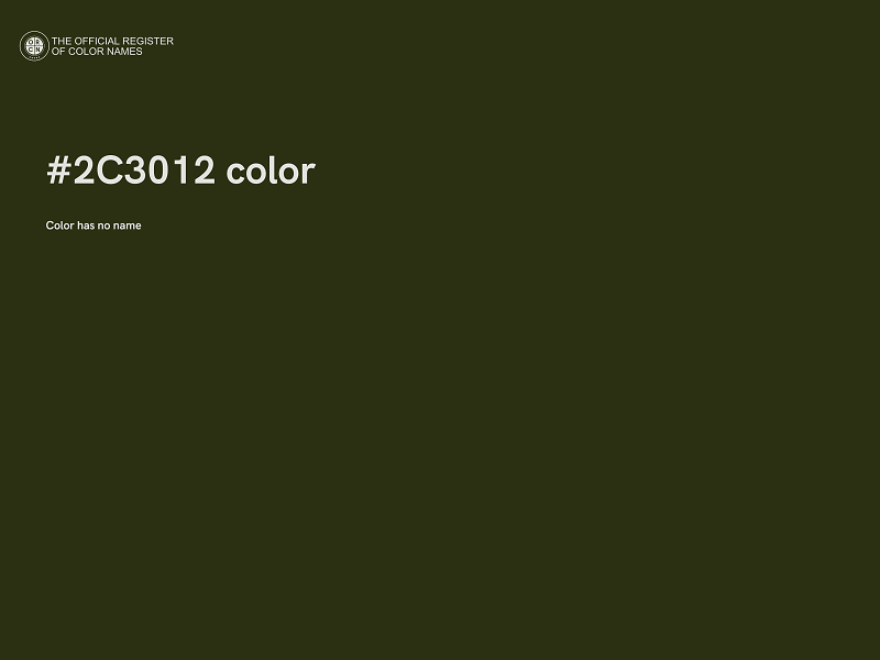 #2C3012 color image