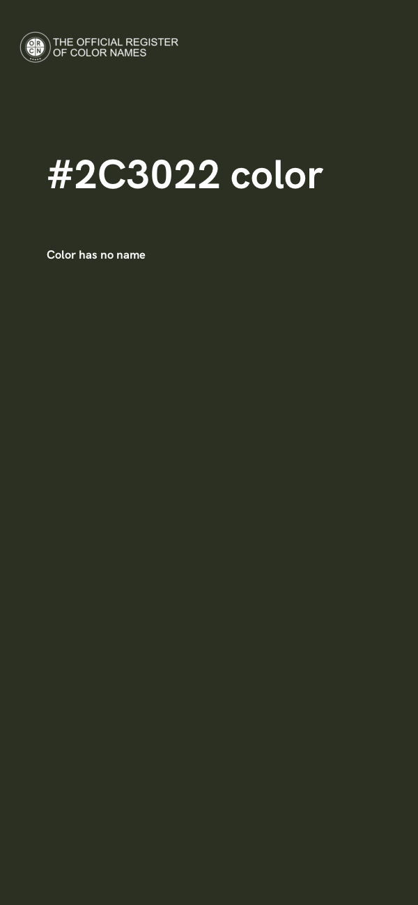 #2C3022 color image