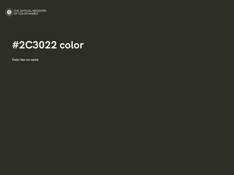 #2C3022 color image