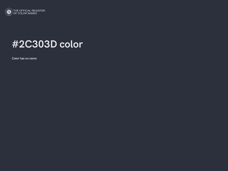 #2C303D color image