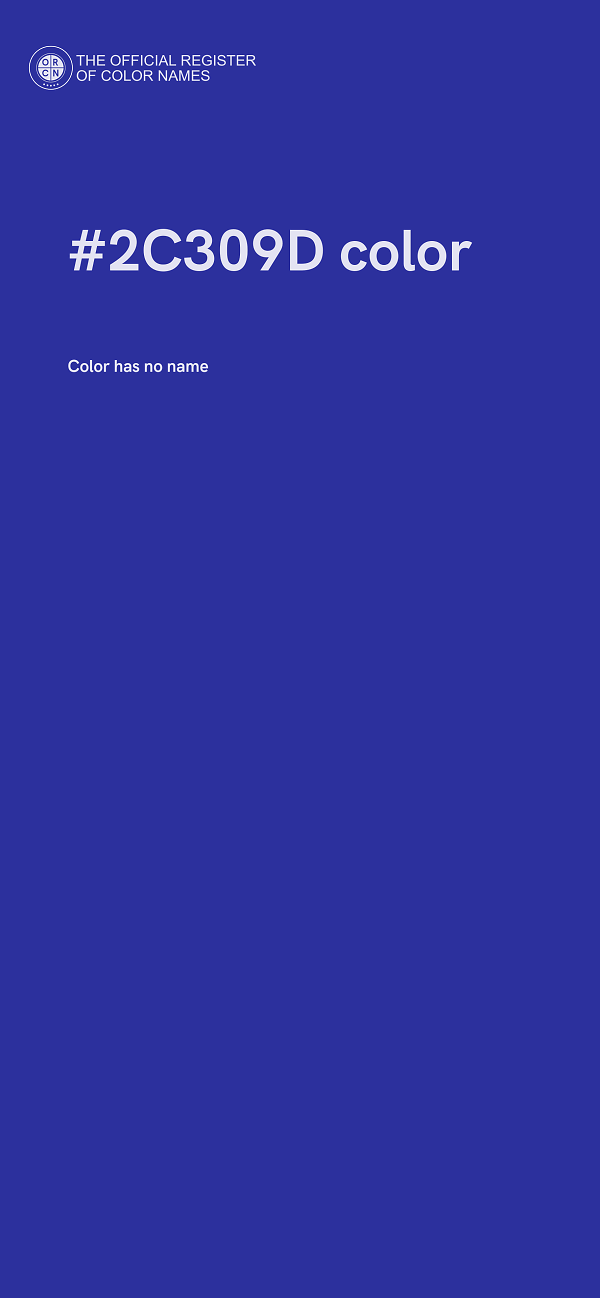 #2C309D color image