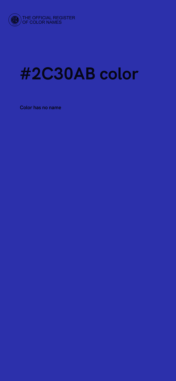 #2C30AB color image