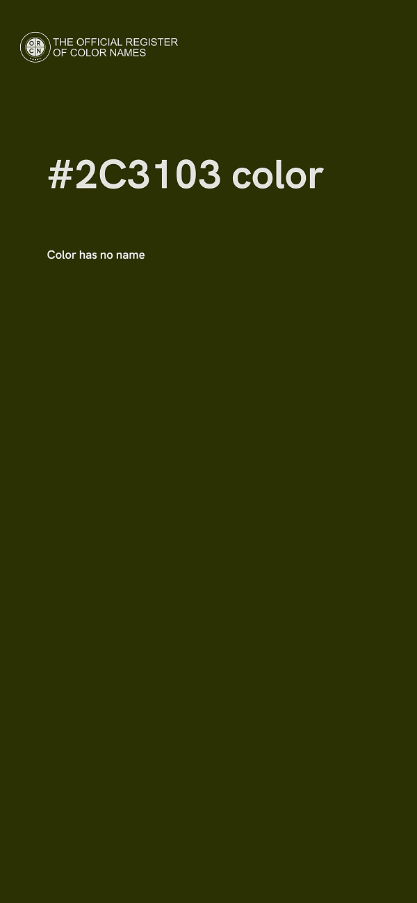 #2C3103 color image