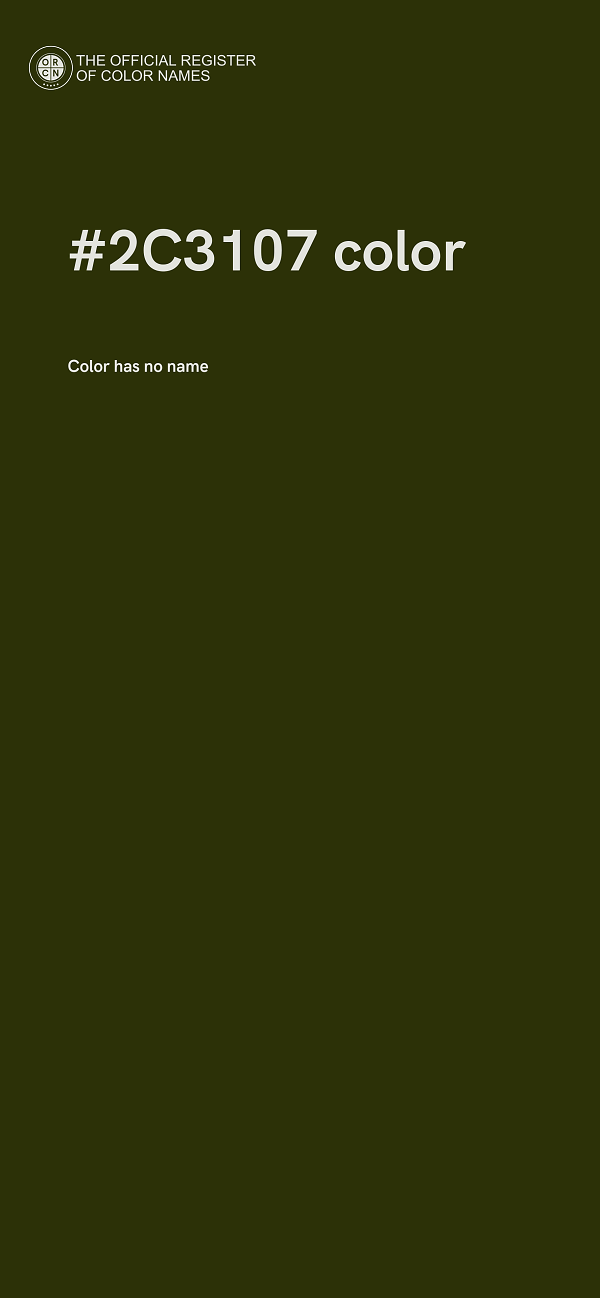 #2C3107 color image