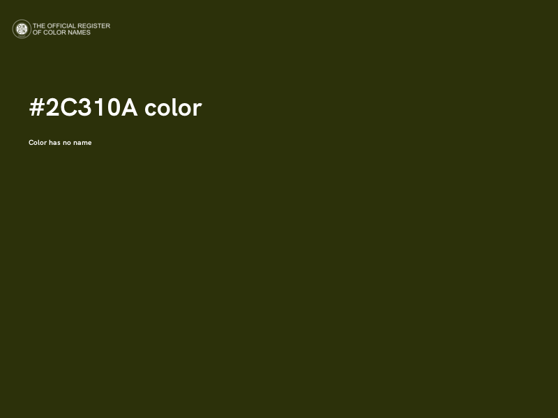 #2C310A color image