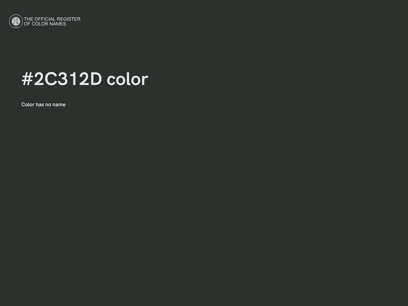 #2C312D color image