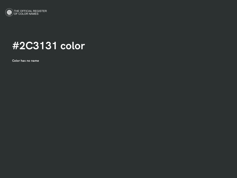 #2C3131 color image
