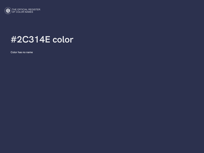 #2C314E color image