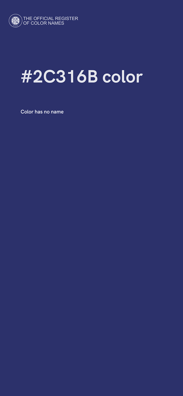 #2C316B color image
