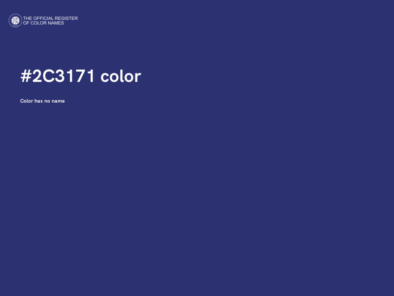 #2C3171 color image
