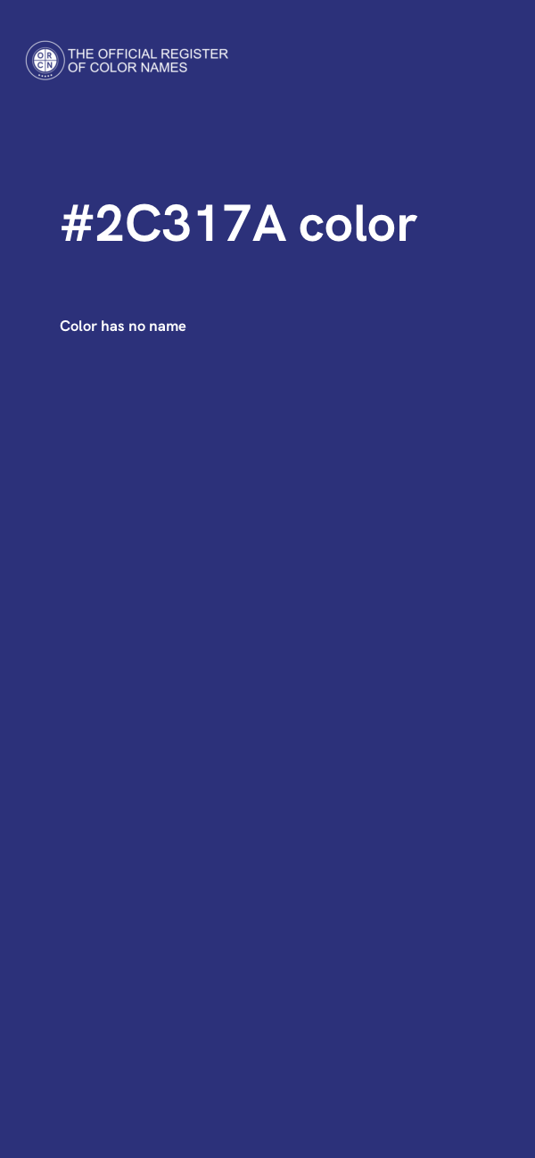 #2C317A color image
