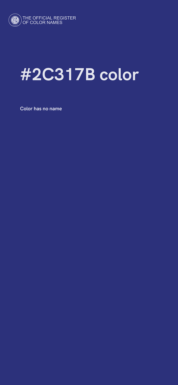 #2C317B color image