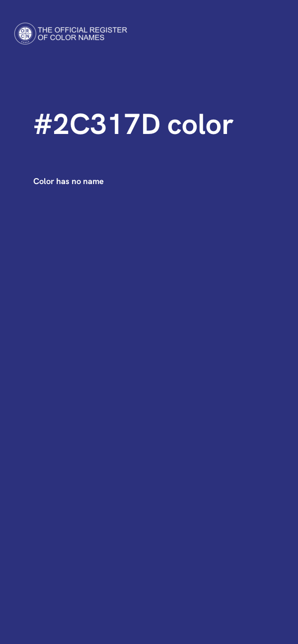 #2C317D color image