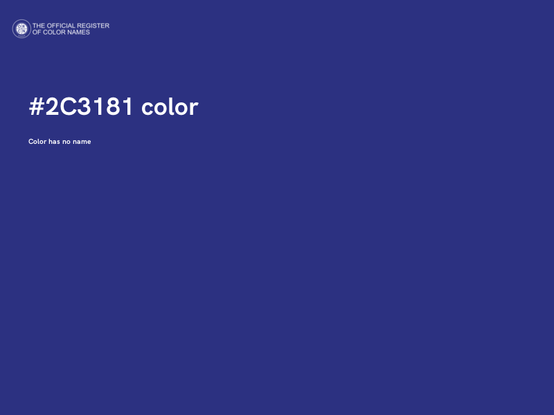 #2C3181 color image