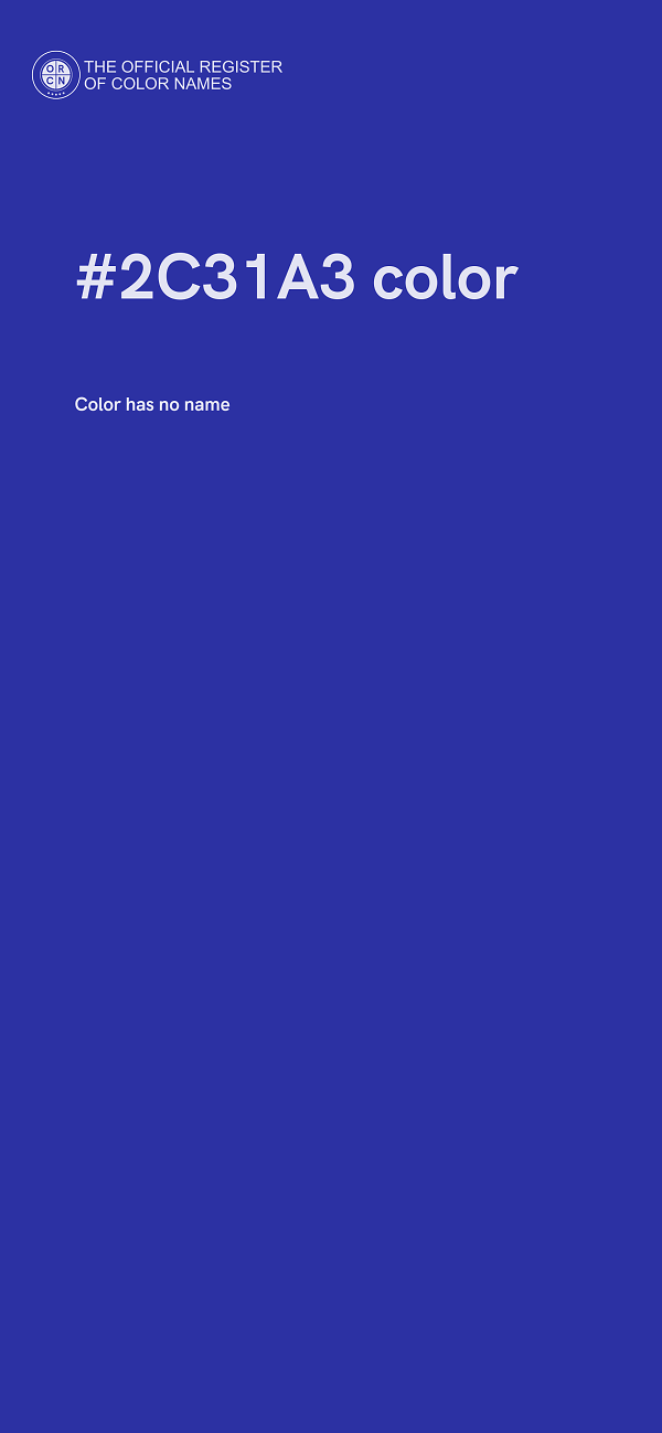 #2C31A3 color image