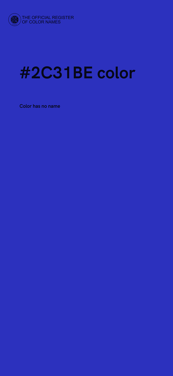 #2C31BE color image